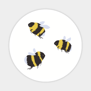 Three Bumblebee Friends Magnet